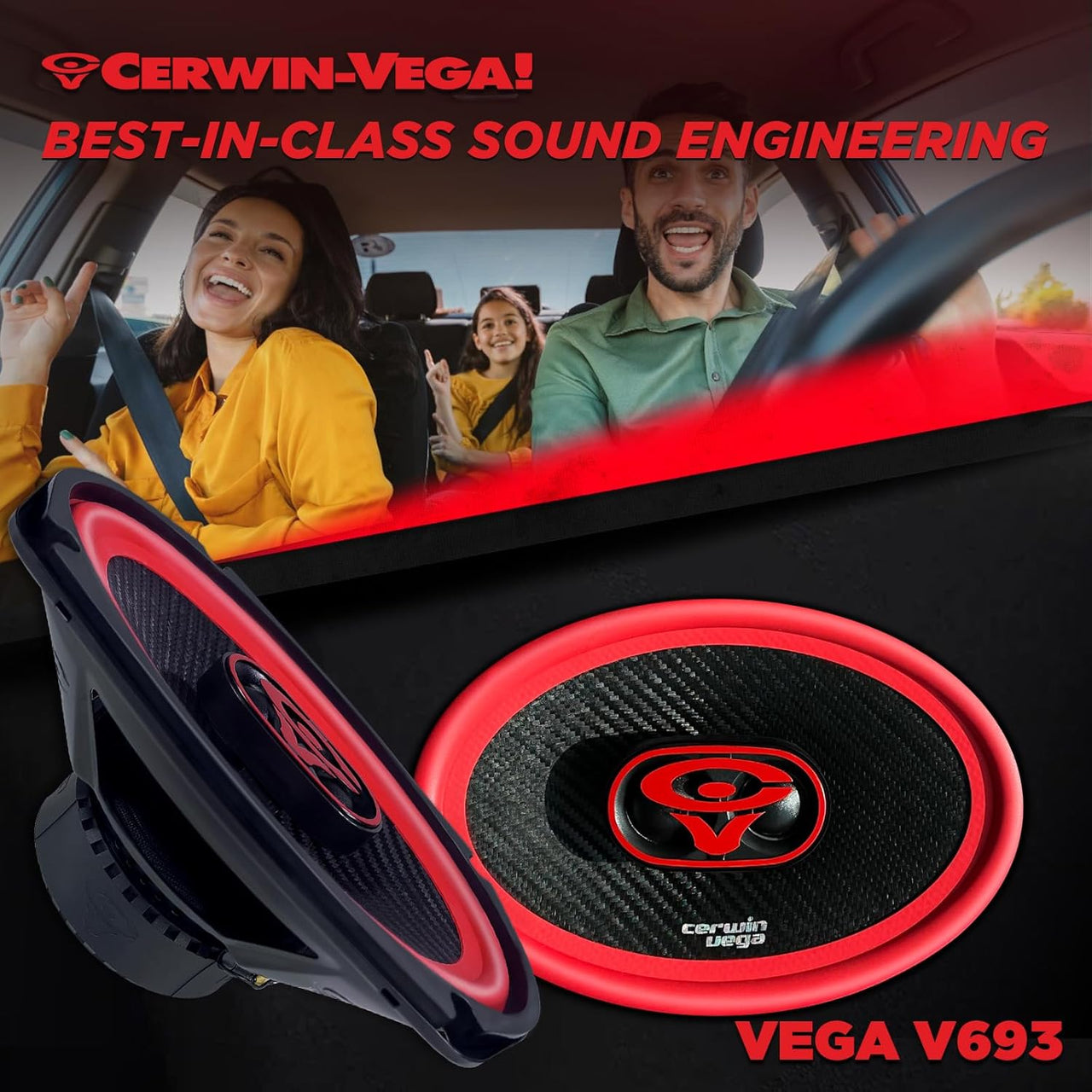 Cerwin Vega V693 2025 Edition - 6"x9" 3-WAY FULL RANGE SPEAKERS
