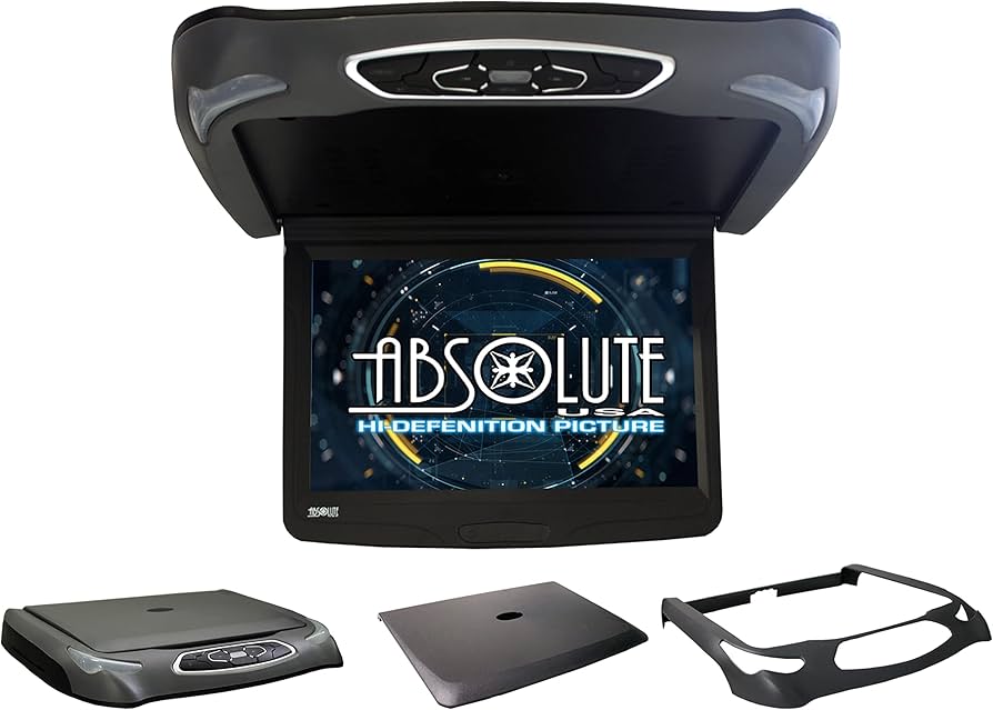Absolute DFL14HD 14" Car Roof Mount DVD Player Monitor Flip Down Overhead Screen