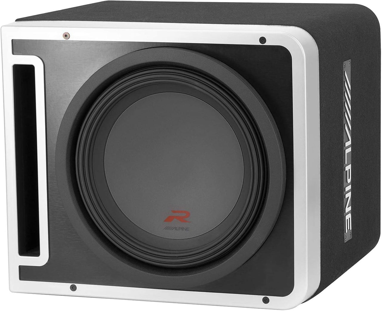 Alpine Pair of R-SB12V Pre-Loaded 12" Subwoofer Enclosures KTX-H12 Linking kit