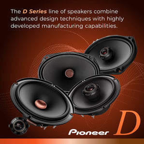 Pioneer TS-D65F 540W 6.5" D Series 2-Way Coaxial 4-ohm Speakers