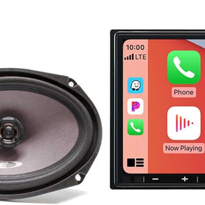 Alpine iLX-407 7" Receiver Apple Carplay and Android Auto, SXE-6926S 6x9 Speaker