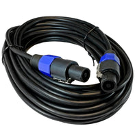 Thumbnail for MR DJ CSMSM100 100 Feet PRO PA DJ Speakon Male to Speakon Male Speaker Cable