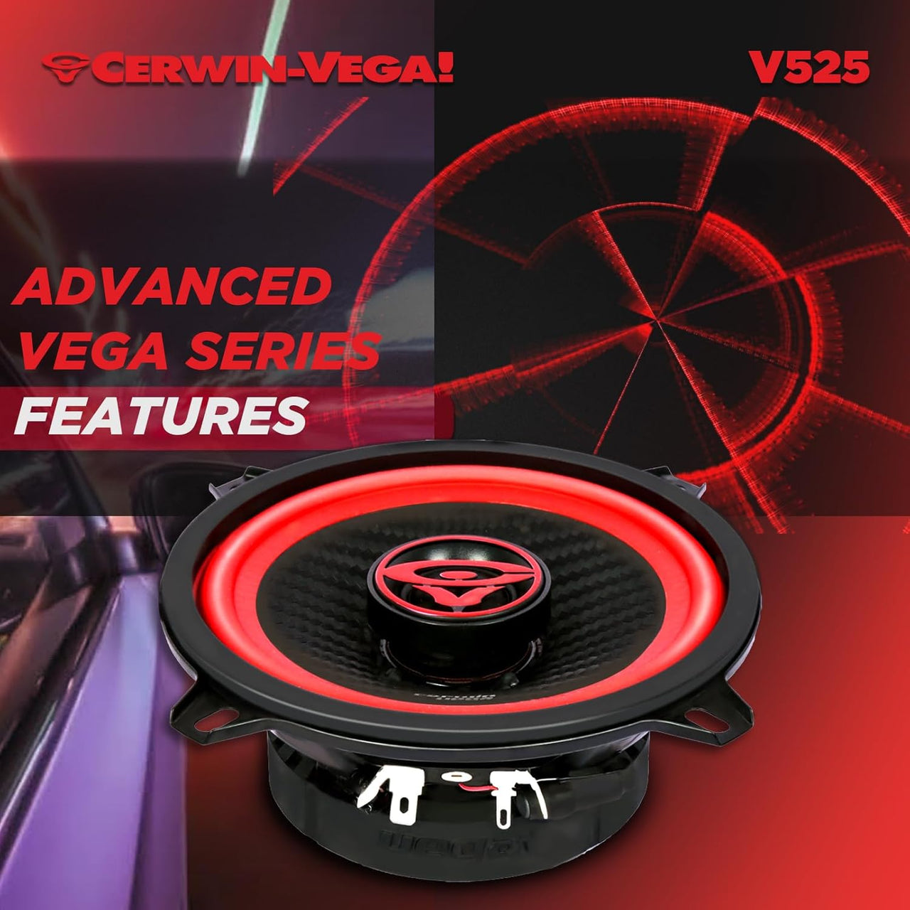 Cerwin Vega V525 2025 Edition 5.25" 2-WAY COAXIAL FULL RANGE SPEAKERS