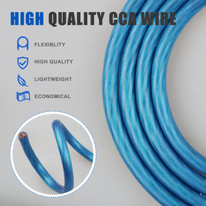 American Terminal ATP8G100BL 8GA 100' Blue Power Ground Wire Car Audio Amplifier Marine Cable