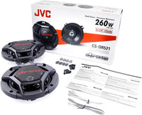 Thumbnail for JVC CS-DR521 520W Peak (80W RMS) 5.25'' DRVN Series 2-Way Coaxial Car Speakers