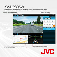 Thumbnail for JVC KV-DR305W 1920x1080p Full HD Recorder GPS Dash Cam for Car, 2.7