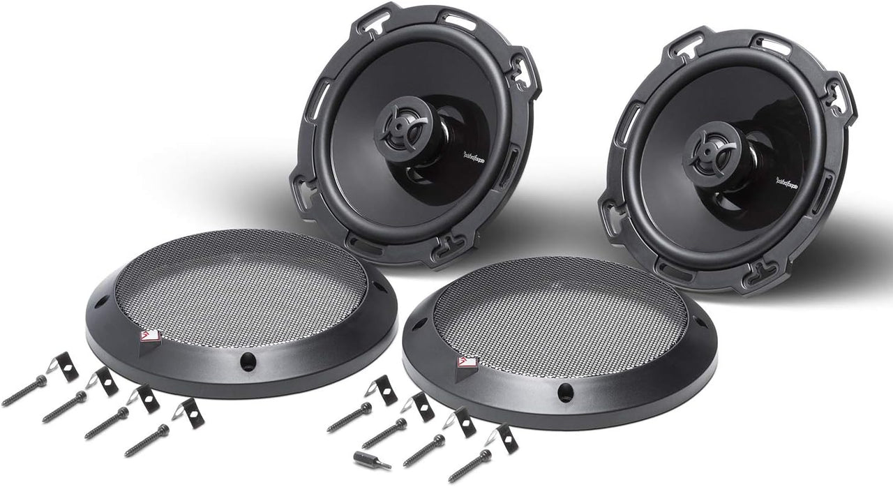 2 Rockford Fosgate P16 Punch 6.0" 2-Way Full-Range Speaker Pair