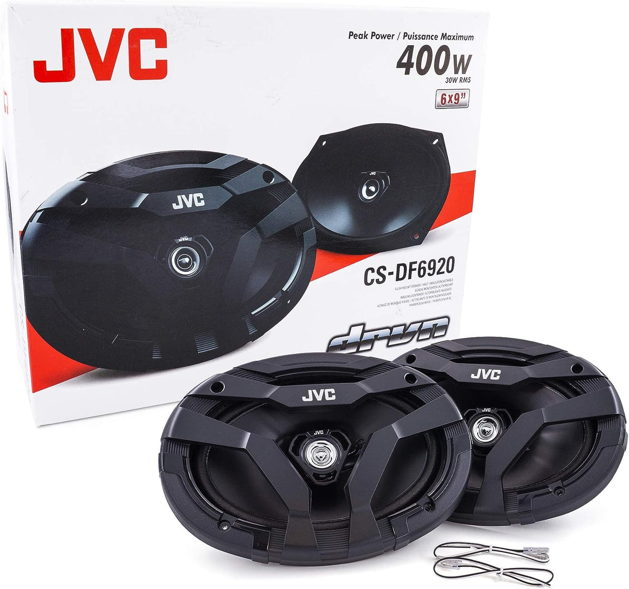 Jvc CS-DF6920 800W Peak (60W RMS) 6"x9" DF Series 2-Way Coaxial Car Speakers