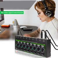 Thumbnail for MR DJ Microamp HA800PRO Ultra-compact 8-channel stereo headphone amplifier