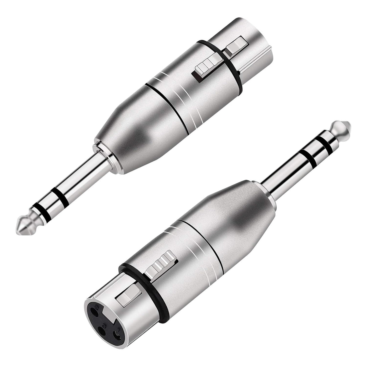 MR DJ XFTRS-2 1/4" TRS to Balanced XLR Female Adapter 2-Pack