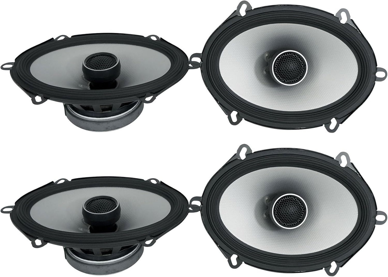 Front+Rear Alpine S 5x7" Speaker Replacement Kit Fit 2002-10 Mercury Mountaineer