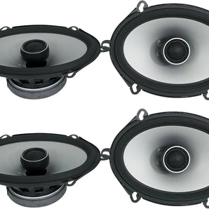 Alpine S 5x7" Front+Rear Factory Speaker Replacement + Harness Fit 07 Ford Mustang