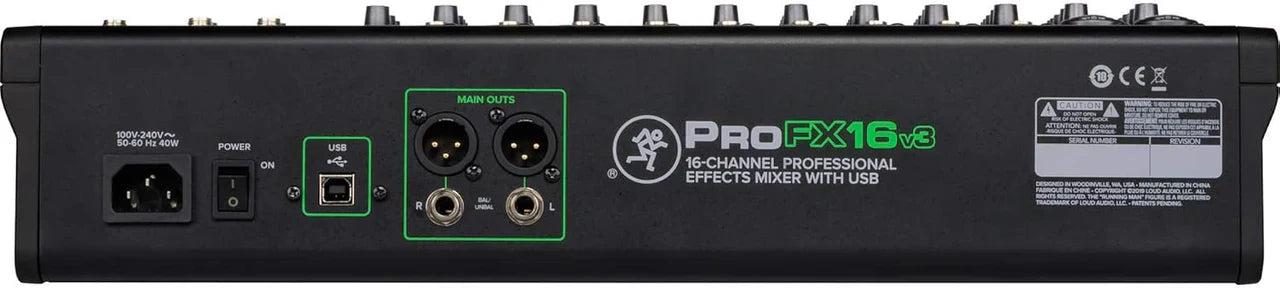 Mackie CR5-XBT Bluetooth Studio Monitor + ProFX16v3 16-Ch Mixer USB Effects