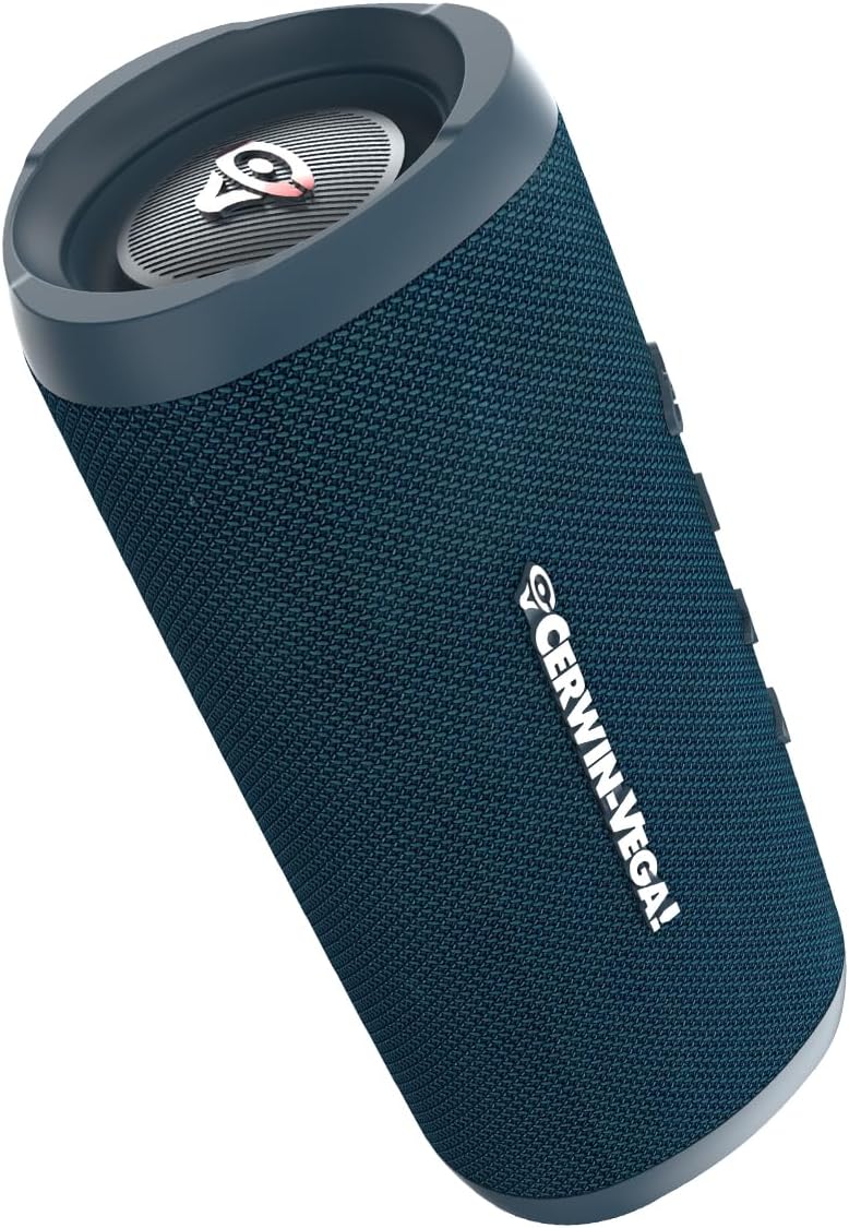Cerwin Vega VMBLU Vega Mini Blue Portable Compact Powerhouse Bluetooth Speaker