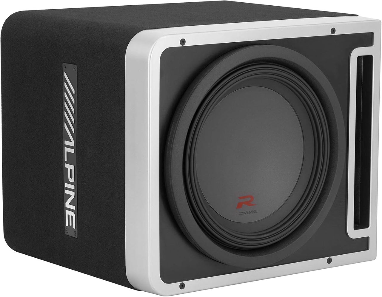 Alpine Pair of R-SB12V Pre-Loaded 12" Subwoofer Enclosures KTX-H12 Linking kit