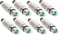 Thumbnail for 8 Switchcraft AAA3FZ AAA Series 3 Pin XLR Female Cable Mount, Silver Pins / Nickel Metal
