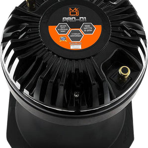 MR DJ PRO-D1 High Compression Titanium Driver Bullet Super Tweeter with Aluminum Horn