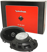 Thumbnail for 2 Rockford Fosgate P1692 6x9 150W Speakers + 2 Absolute Angled 6x9 Speaker Box