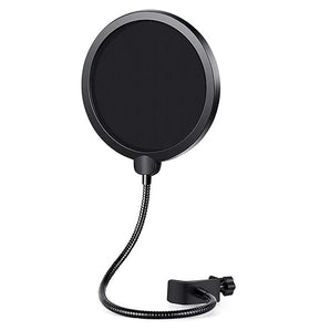 MR DJ POPSHIELD Pop Filter for Microphones Universal mic Stand mounting Bracket