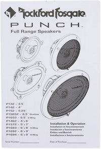 Thumbnail for 4 New Rockford Fosgate P1692 6x9