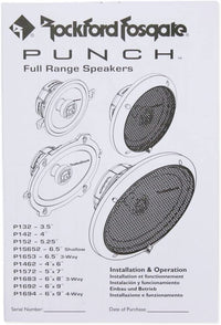 Thumbnail for 2 Rockford Fosgate P1692 6x9 150W Speakers + 2 Absolute Angled 6x9 Speaker Box