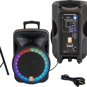 MR DJ DSP4500PKG 15" Active DSP PA DJ Karaoke Speaker
