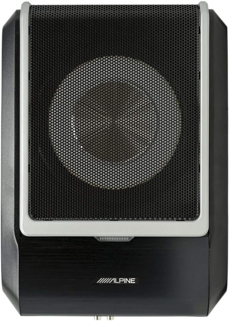 Alpine PWD-X5 Powered Compact Subwoofer Enclosure with Built-in Amplifier & Digital Sound Processor (DSP)