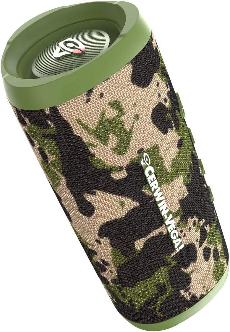 Cerwin Vega VMCAMO Vega Mini Camo Portable Compact Powerhouse Bluetooth Speaker