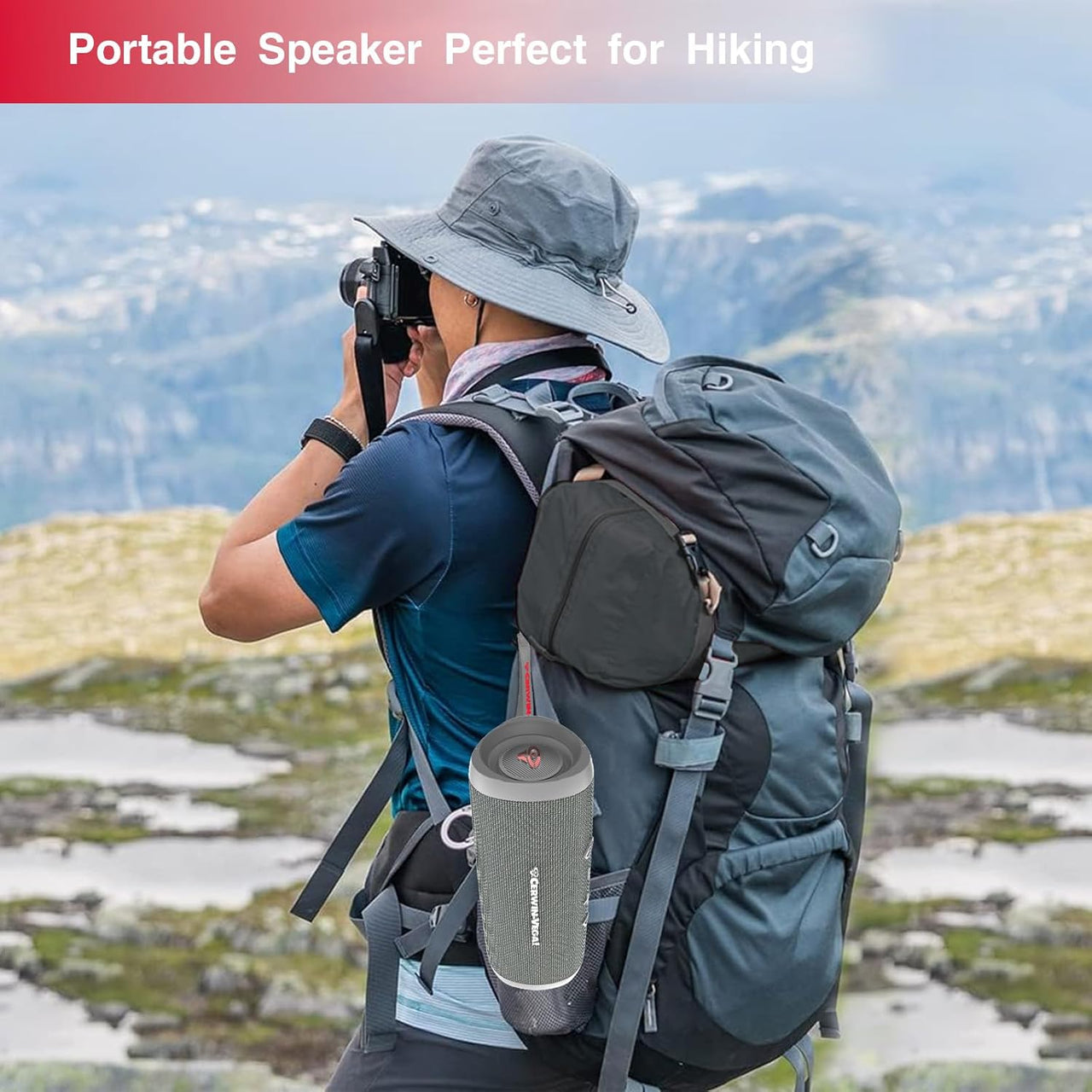 Cerwin Vega VMGRY Vega Mini Gray Portable Compact Powerhouse Bluetooth Speaker