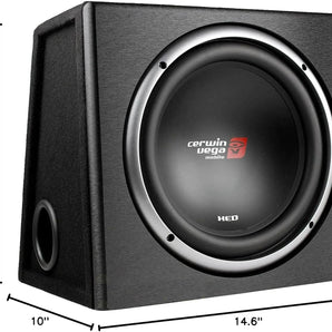 Cerwin Vega XE10SV XED Series 10" Subwoofer Vented Enclosure