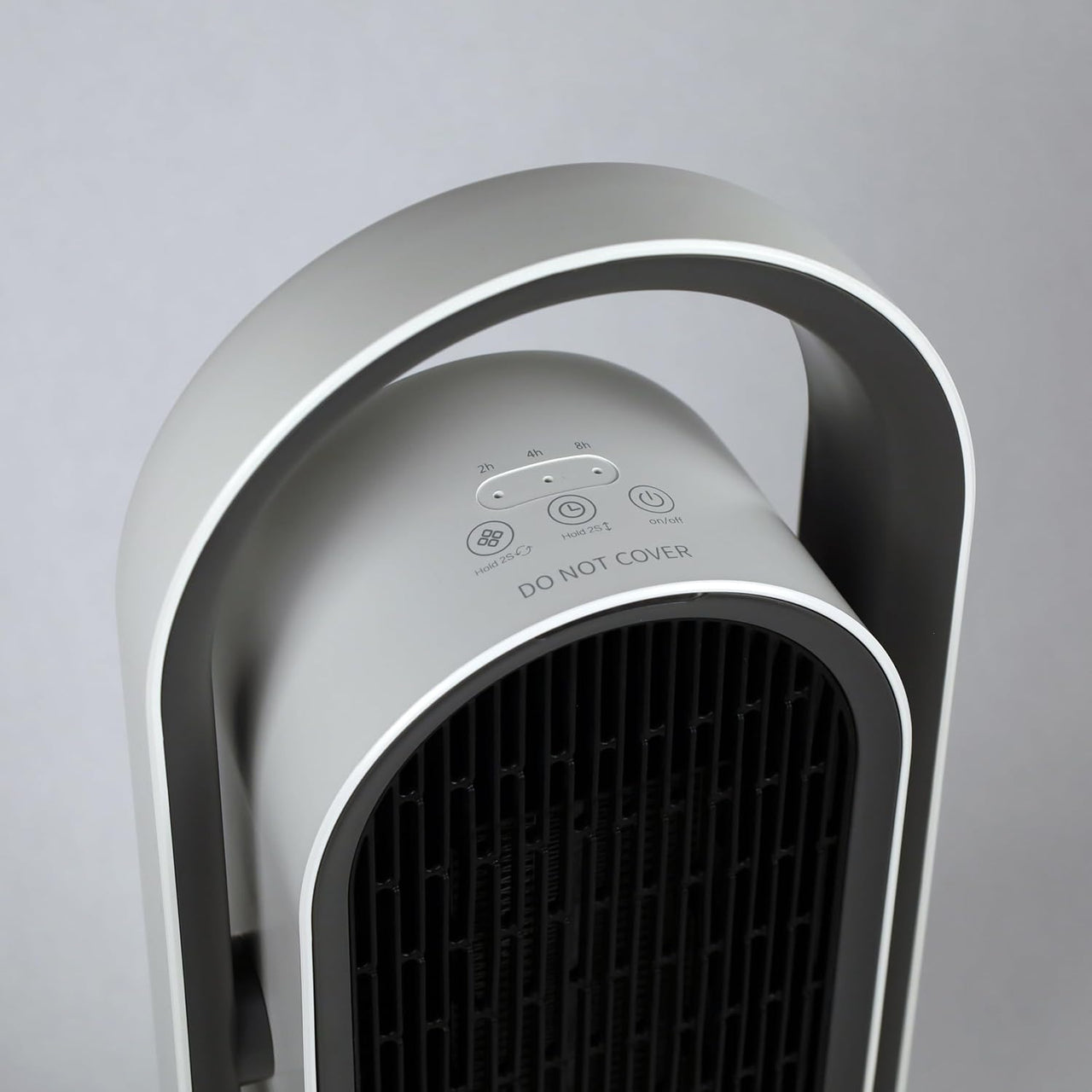 2-in-1 PTC Ceramic Heater & Fan Remote 3 Modes Safety Grid White