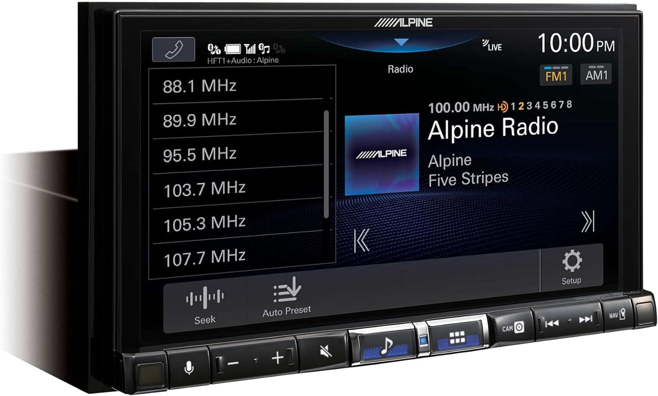 Alpine iLX-507 7" Multimedia Receiver Wireless Apple CarPlay & Wireless Android Auto & 2 Pairs Alpine SXE-6926S 6x9 Coax Speakers w/Power Pack