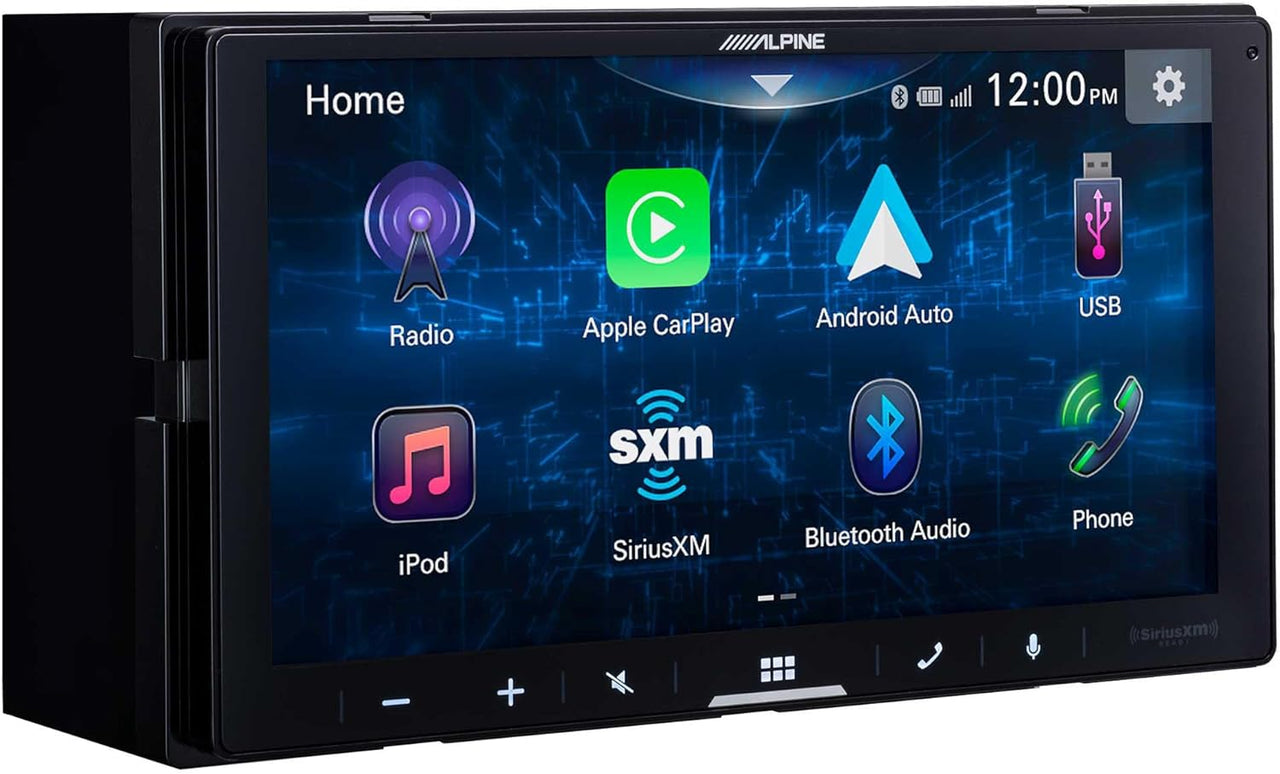 Alpine iLX-W670 Receiver with Apple CarPlay and Android Auto Includes KTA-450 4-Channel Power Pack Amplifier