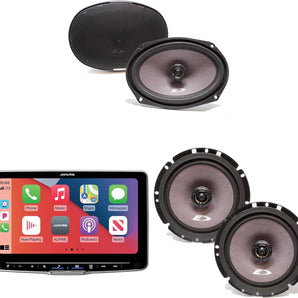 ILX-F509 Halo9 9" Multimedia Receiver & A Pair Alpine SXE-1726S 6.5" Coax & Pair SXE-6926S 6x9 Coax Speakers