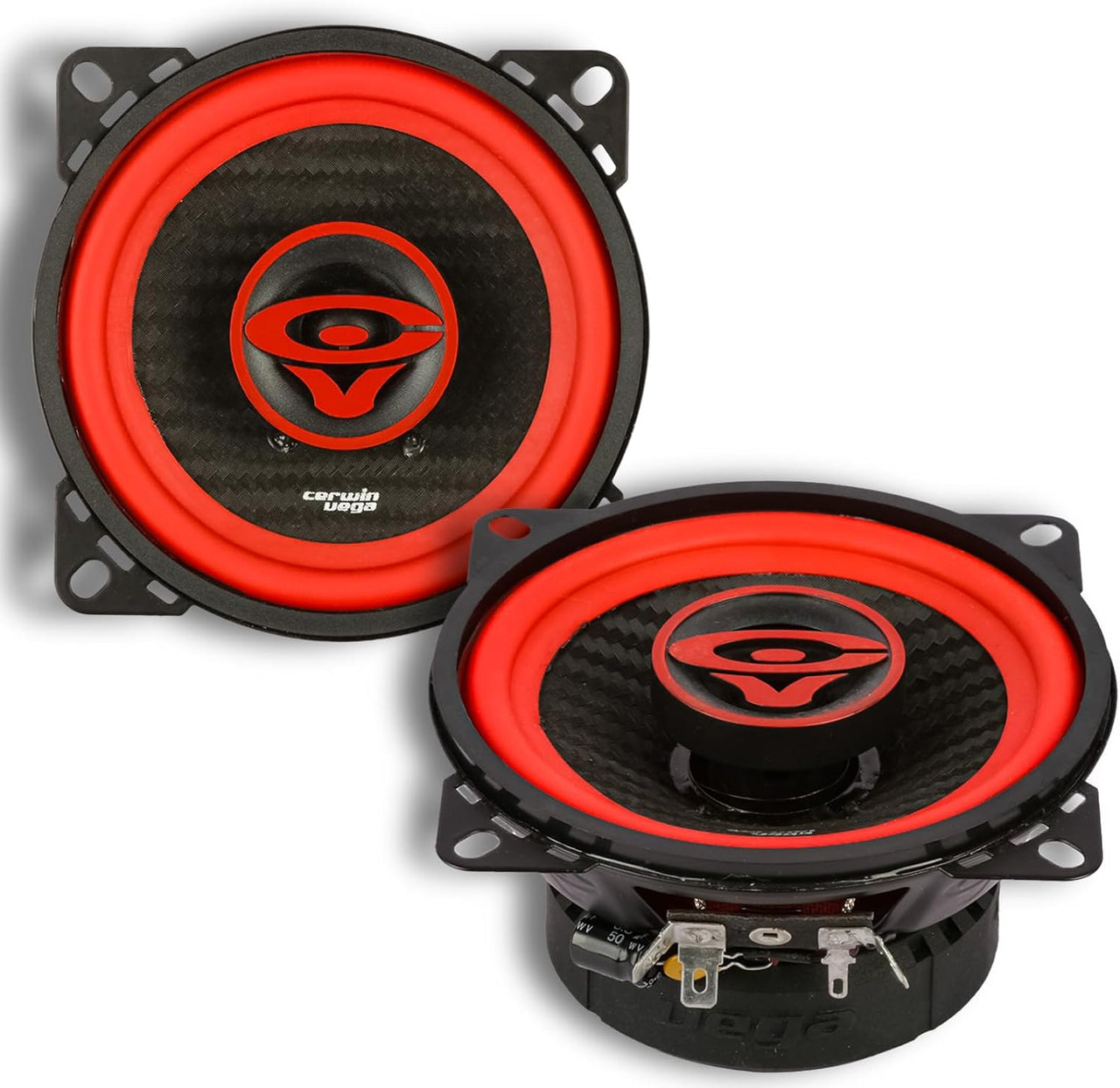 Cerwin Vega V4 2025 Edition 4" 2-Way Coaxial Speakers (4Ω)