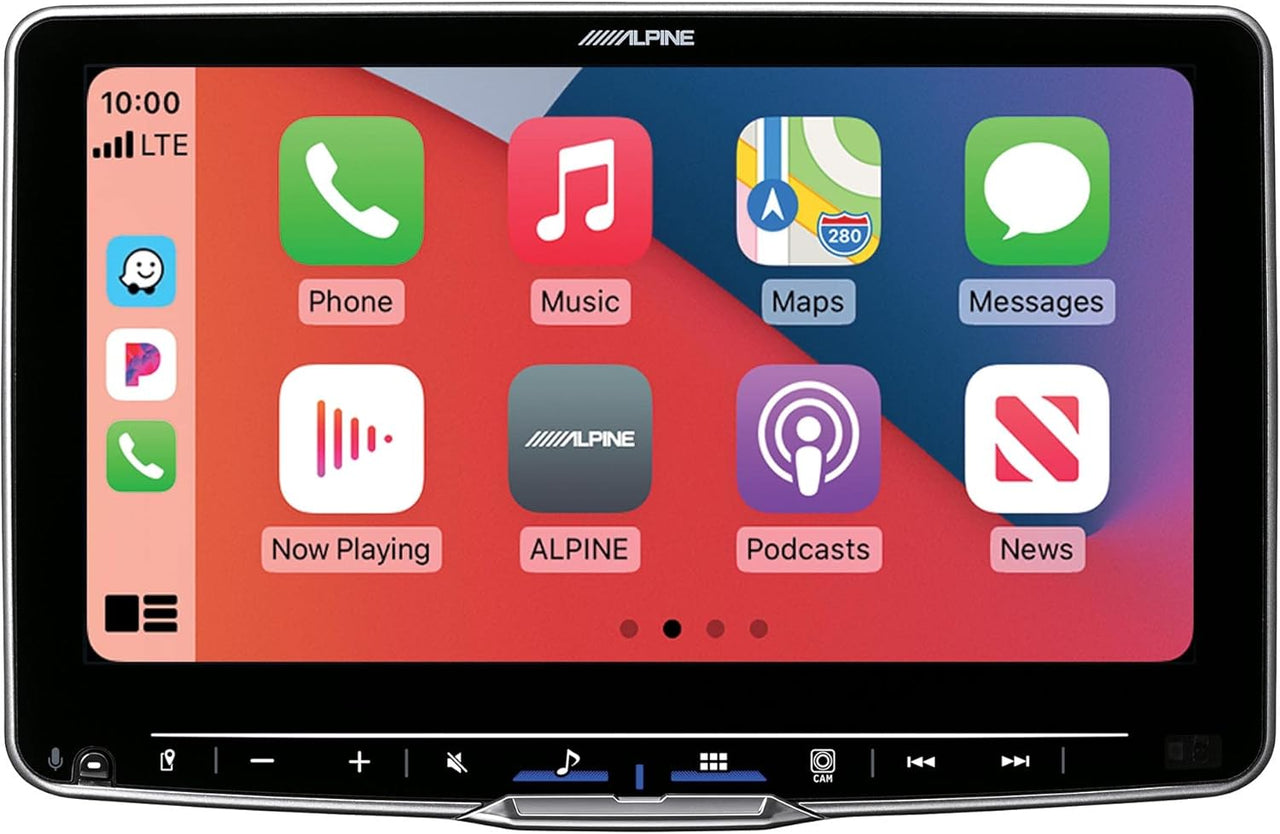 Alpine ILX-F509 Halo9 9" Multimedia Touchscreen Receiver w/ 2 Pairs Alpine SXE-1751S 6.5" Component Set & Power Pack