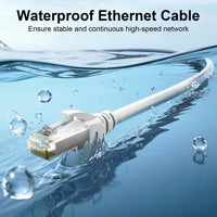Thumbnail for 20 A-T 3' Cat6a Ethernet network patch cable RJ45 23AWG 600M solid copper wire White