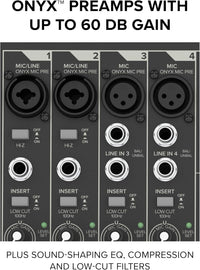 Thumbnail for Mackie ProFX10GO Battery-powered 10-channel Mixer with USB and Enhanced Effects