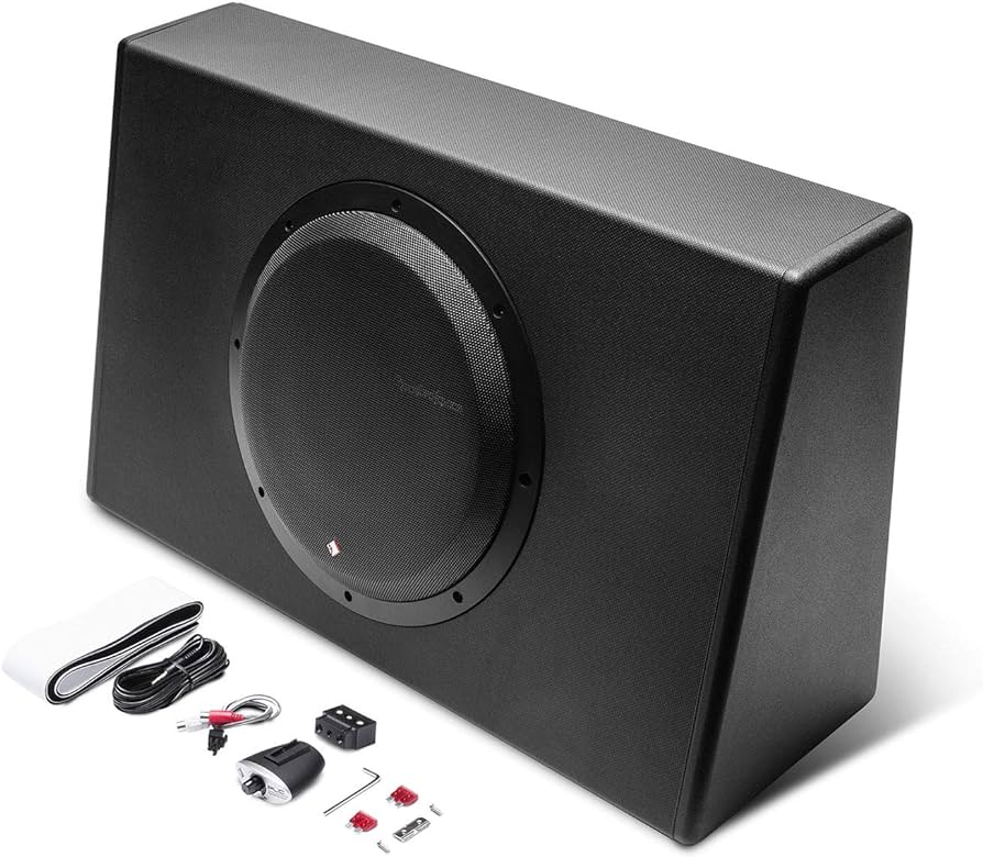 Rockford Fosgate Punch P300-12 12" subwoofer enclosure 300W Amp + 4 Gauge Amp kit