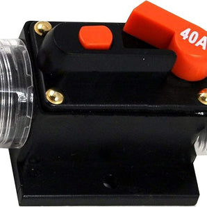 2 Absolute ICB40 40 Amp Circuit Breaker 4/8 AWG Inline Manual Reset Fuse Holder