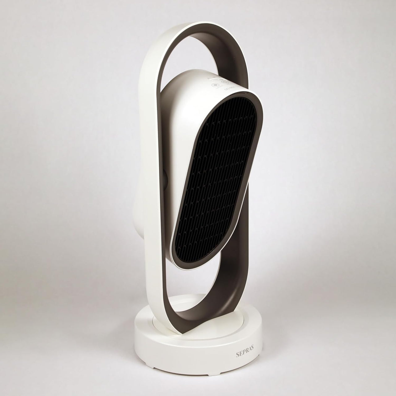 2-in-1 PTC Ceramic Heater & Fan Remote 3 Modes Safety Grid White