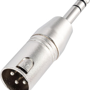 MR DJ XMTRS-2 1/4" TRS to Balanced XLR Male Adapter 2-Pack