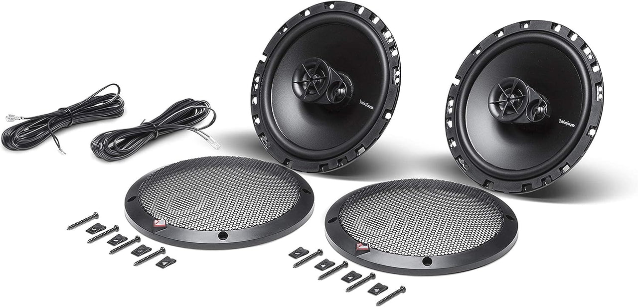 2 Pair Rockford Fosgate Prime R165X3 car speaker 180W peak, 90W RMS 6.5" 3-way prime series coaxial speakers w/ silk tweeters