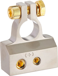 Thumbnail for MK Audio 2/ 4 / 8 Gauge AWG Car Battery Terminal Chrome Positive & Negative Set