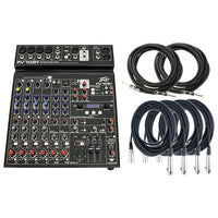 Thumbnail for Peavey PV 10 BT 10 Channel Compact Mixing Mixer Console with Bluetooth + 2 1/4