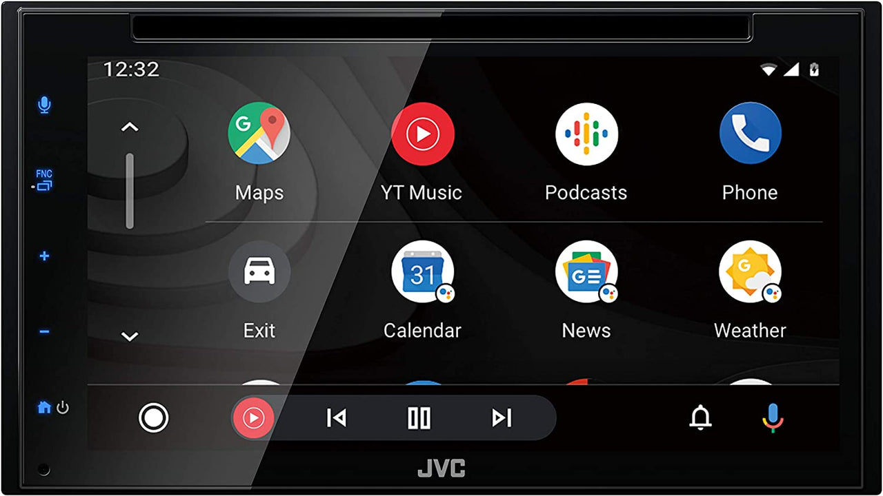  JVC KW-M560BT Apple CarPlay Android Auto Multimedia Player w/  6.8 Capacitive Touchscreen, Bluetooth Audio and Hands Free Calling, MP3  Player, Double DIN, 13-Band EQ, SiriusXM, AM/FM Car Radio : Electronics
