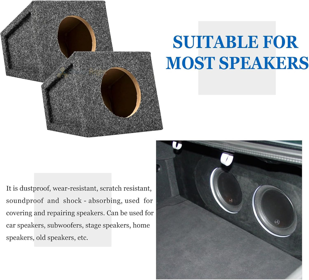 MR DJ DC150TAN 150' L X 4' W TAN Carpet for Speaker Subwoofer Enclosure Boxes