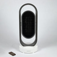 Thumbnail for 2-in-1 PTC Ceramic Heater & Fan Remote 3 Modes Safety Grid White
