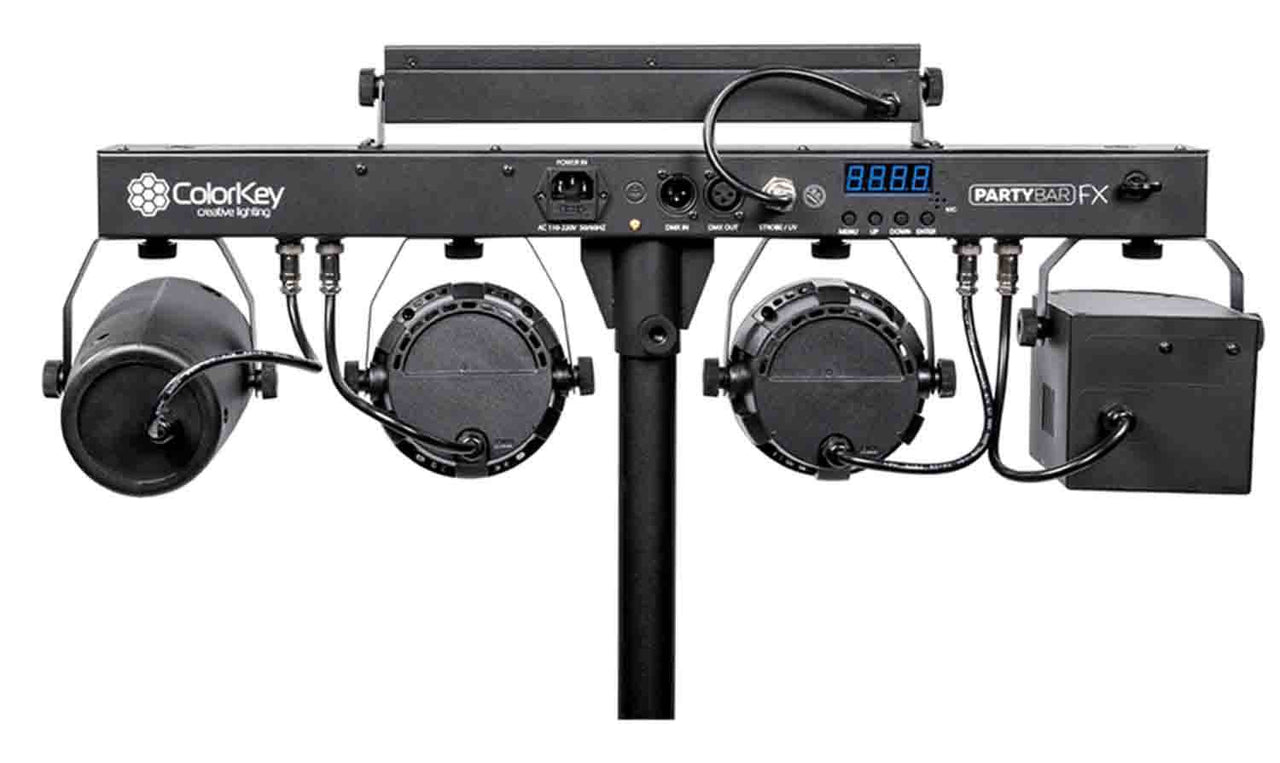 ColorKey CKU-3030 PartyBar FX Multi Effect Professional Lighting Bundle