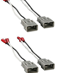 2X Speaker Connector Harness Adapter CAC-7800 72-7800 For 1982-UP Select Honda